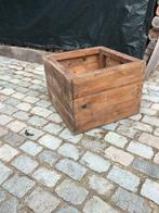 oerstevige oude houten plantenbak, Antiek en Kunst, Curiosa en Brocante, Ophalen