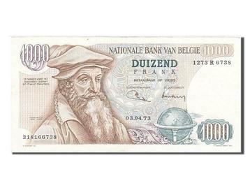 billet belge 1000 franc, Timbres & Monnaies, Enlèvement ou Envoi, Belgique, Autres valeurs