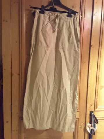 Maxi-rok ecru maat 40, Enlèvement ou Envoi, Taille 38/40 (M), Beige, Sous le genou