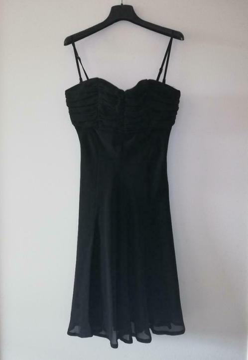 Zwarte cocktailjurk (bustiermodel) - merk Mexx - maat 36, Kleding | Dames, Jurken, Zo goed als nieuw, Maat 36 (S), Zwart, Knielengte