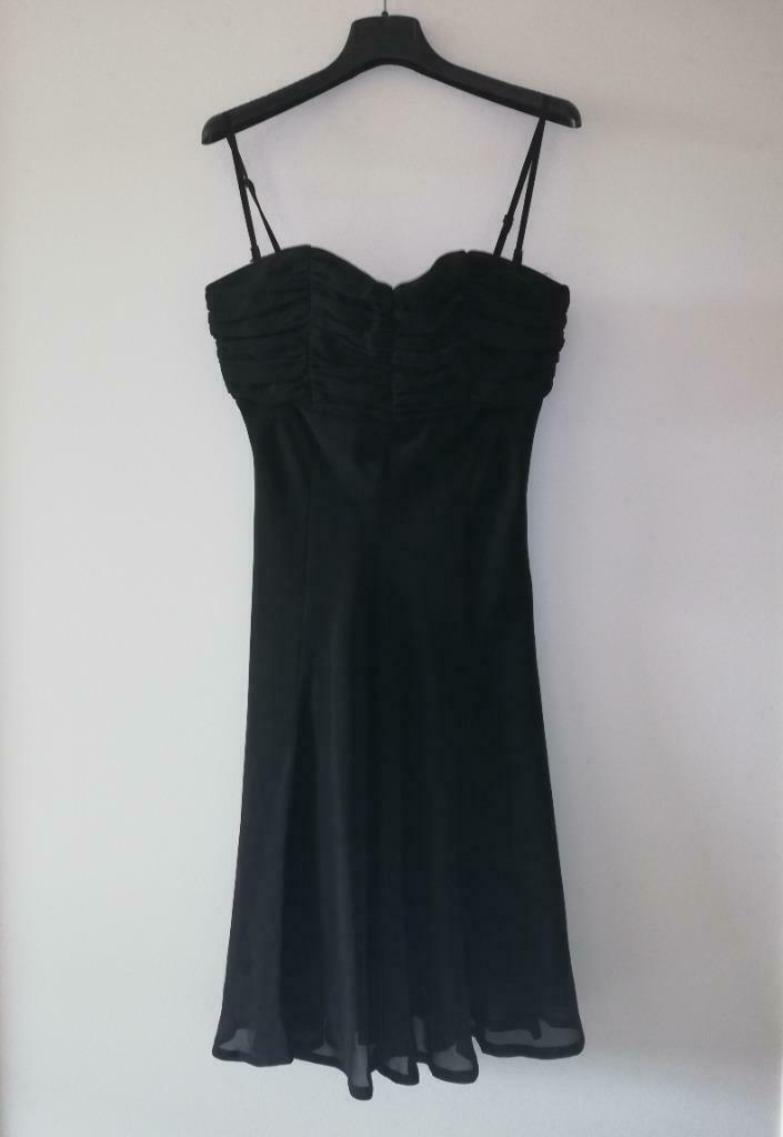 Zwarte cocktailjurk (bustiermodel) - merk Mexx - maat 36, Kleding | Dames, Jurken, Zo goed als nieuw, Maat 36 (S), Zwart, Knielengte