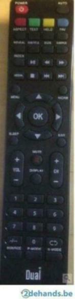 Double télécommande DL-TQL32R1-002 / DUAL RC5118, TV, Hi-fi & Vidéo, Originale, TV, Enlèvement ou Envoi, Neuf
