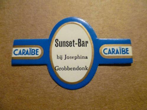 Sunset-Bar, bij Josephina, Grobbendonk, Caraibe, Verzamelen, Rookartikelen, Aanstekers en Luciferdoosjes, Nieuw, Sigarenbandjes