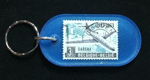 Porte-clés / Etiquette avec Timbre SABENA 1963, Bijoux, Sacs & Beauté, Accessoires Autre, Neuf, Enlèvement ou Envoi