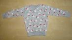 Licht grijze kersttrui met kerstmannen, maat 92, Kinderen en Baby's, Ophalen of Verzenden, Gebruikt, Jongen of Meisje, Trui of Vest