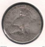 10339 * LEOPOLD II * 50 cent 1901 frans * fraai, Zilver, Verzenden