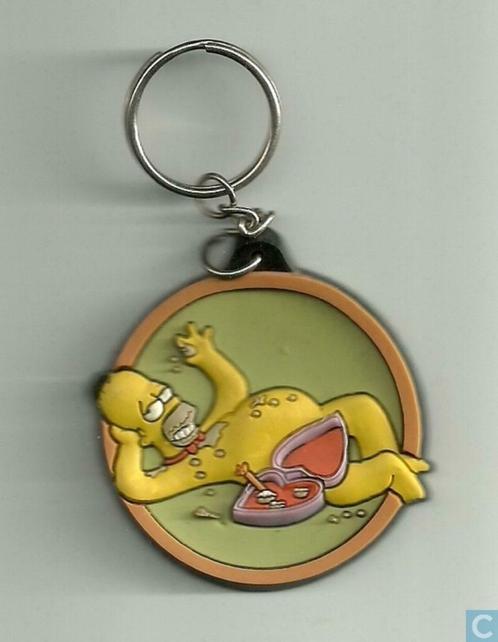 The Simpsons: 5 superplatte sleutelhangers van Cha-Cha/ LU, Verzamelen, Film en Tv, Nieuw, Tv, Gebruiksvoorwerp, Verzenden