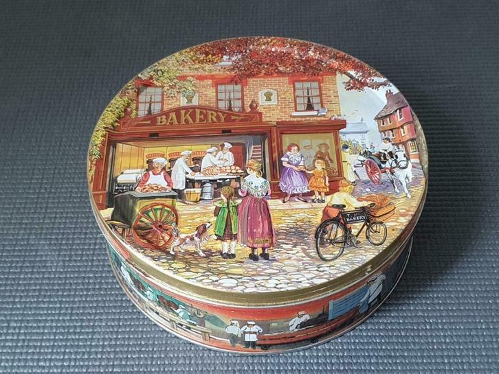 Baker Shop, Bakery, blikken doos, 19 x 6,5 cm, 2014-2015, Verzamelen, Blikken, Zo goed als nieuw, Koek(jes), Overige merken, Ophalen of Verzenden