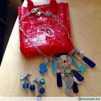 Parure perceuses et collier- Créoles UNO DE 50, Gebruikt, Blauw, Overige materialen