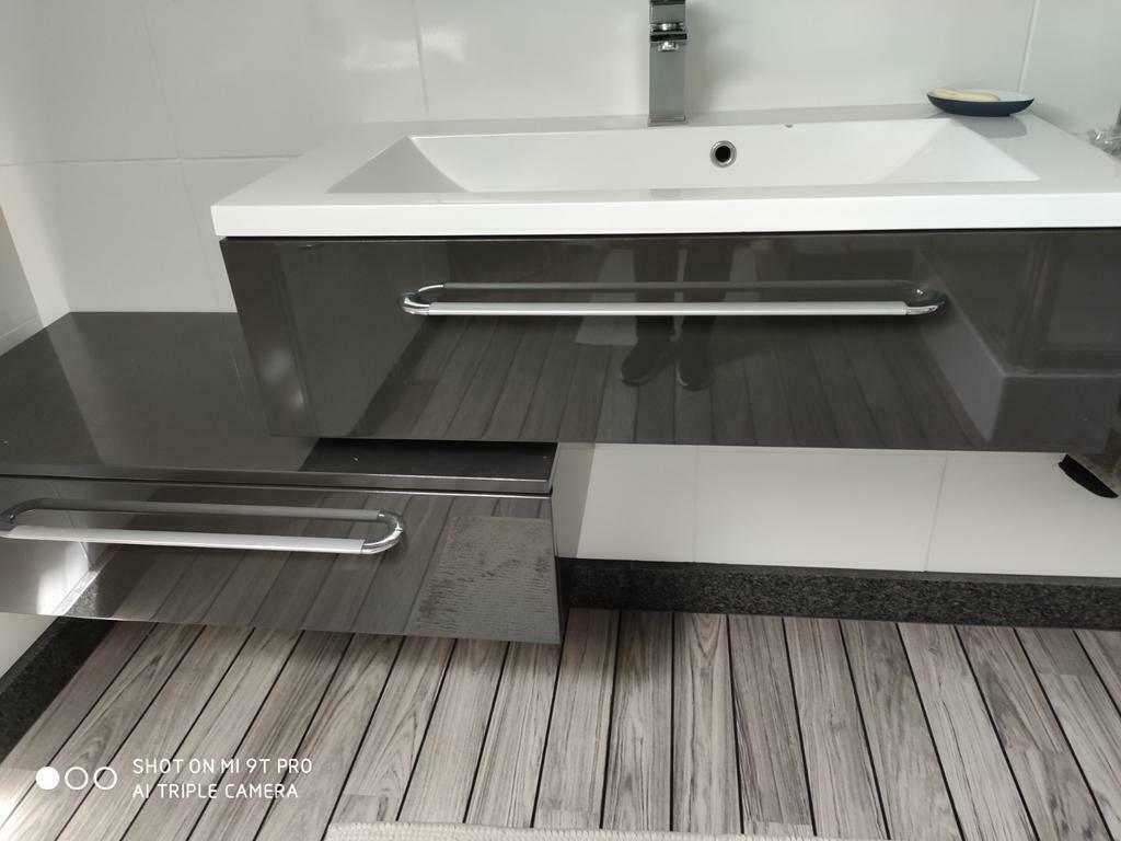 Thea wastafel&2 laden, Huis en Inrichting, Badkamer | Badkamermeubels, Gebruikt, Wasbak of Wastafel, Minder dan 100 cm, 50 tot 100 cm