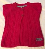 Gilet 128 / 8 ans sans manches framboise avec broderie Neuf, Ophalen of Verzenden, Nieuw, Meisje, Trui of Vest