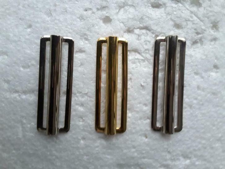 riemgesp 60 mm goud of zilver 69 x 23 mm, Hobby en Vrije tijd, Naaien en Fournituren, Nieuw, Ophalen of Verzenden