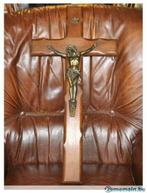 crucifix en bois n°2 christ argenté, Ophalen of Verzenden