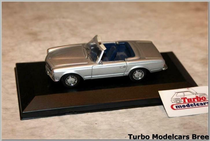 Mercedes-Benz 280 SL Open Silver 1/43 Minichamps, Hobby en Vrije tijd, Modelauto's | 1:43, Zo goed als nieuw, Auto, MiniChamps