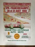 poster 1980 GP historic Spa Francorchamps Ferrari F1