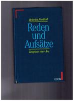 Reden und Aufsätze,  Zeugnisse einer Ära, Heinrich Nordhoff, Livres, Enlèvement ou Envoi, Comme neuf, Heinrich Nordhoff