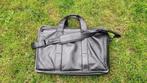 Zwarte lederen TUMI reistas laptop tas verbreedbaar luxueus, Handtassen en Accessoires, 40 tot 60 cm, Gebruikt, Zwart, Minder dan 35 cm
