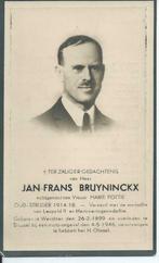 RP J.F.  Bruyninckx Oud-strijder '14-18/+moto-ongeval '46, Verzamelen, Ophalen of Verzenden, Rouwkaart