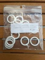 anneaux plastic blanc diamètre 17 / 22 mm - 14 pièces, Hobby & Loisirs créatifs, Hobby & Loisirs Autre, Enlèvement ou Envoi, Neuf
