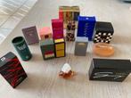 Vintage miniatuur Parfumflesjes, Ophalen, Gebruikt, Miniatuur, Gevuld