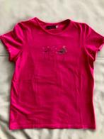 Fuschia T-shirt met flamingo's Catimini - maat 12 jaar, Meisje, Zo goed als nieuw, Shirt of Longsleeve, Catimini