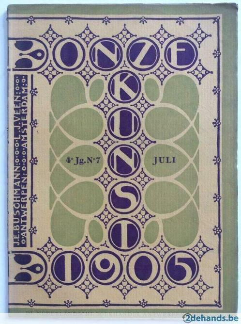 Onze Kunst n° 7 - Juli 1905 (J.-E. Buschmann & L.J. Veen), Boeken, Tijdschriften en Kranten, Gelezen, Ophalen of Verzenden