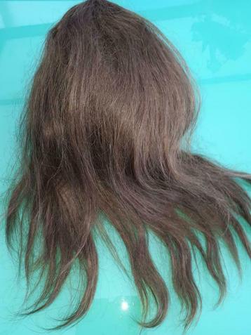 Postiche en cheveux naturels, Enlèvement ou Envoi, Comme neuf, Perruque ou Extension de cheveux
