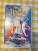 Cassette VHS Disney Merlin l'enchanteur, CD & DVD, Tous les âges, Utilisé, Enlèvement ou Envoi, Dessins animés et Film d'animation