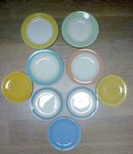 Set van borden met pastel kleur (Boch/Keralux/V&B/Sphinx)