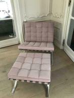 Knoll Barcelona chair chaise + ottoman Mies van der Rohe