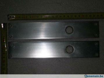 Décor porte 1 paire de plaque en inox or (lot10), Enlèvement ou Envoi, Neuf
