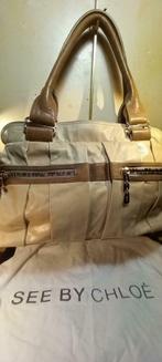 SEE BY CHLOE CRME LEDEREN HANDTAS+DUSTY BAG, Ophalen of Verzenden, Zo goed als nieuw, Beige, Handtas