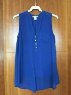 Blouse bleu pétrole transparent, H&M, Enlèvement ou Envoi, Comme neuf, Bleu
