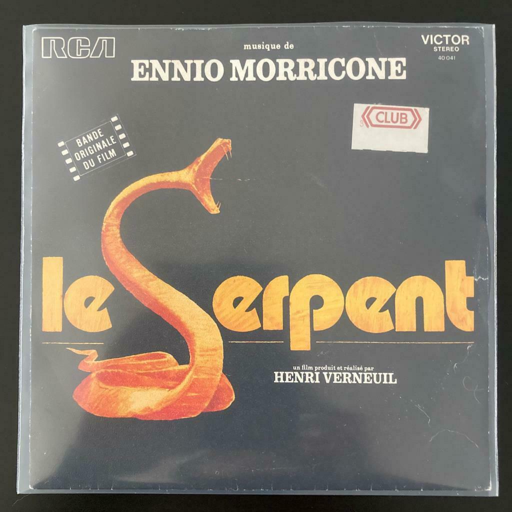 7" Ennio Morricone - Le Serpent (O.S.T.) (RCA 1973) VG+, Single, Utilisé, Musique de films et Bande son, 7 pouces