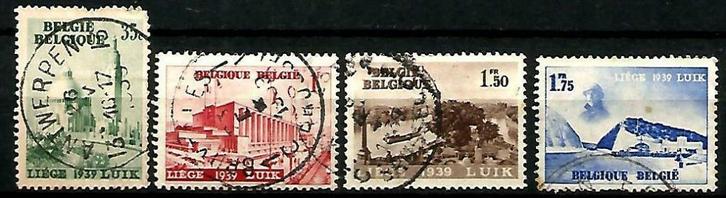 België 1938 Het water te Luik OBP 484/7, Postzegels en Munten, Postzegels | Europa | België, Gestempeld, Overig, Overig, Met stempel