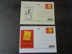 2 cartes postales préimprimées vierges Belgica 2006, Enlèvement