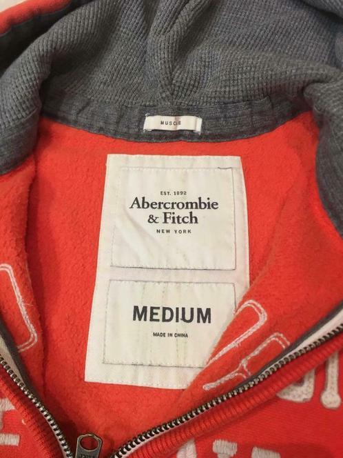 Abercrombie hoodie/sweater, Kleding | Heren, Truien en Vesten, Zo goed als nieuw, Oranje, Ophalen of Verzenden