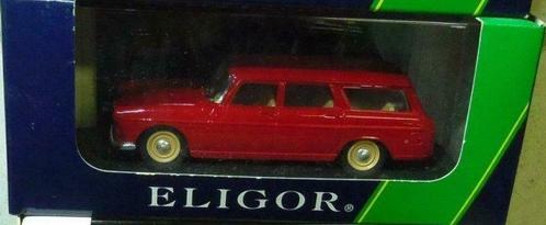1:43 Eligor Peugeot 404 break wagon 1964 rouge rood, Hobby en Vrije tijd, Modelbouw | Auto's en Voertuigen, Zo goed als nieuw
