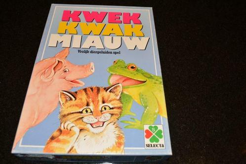 Gezelschapsspel voor kleuters: Kwek, kwak, Miauw, Hobby en Vrije tijd, Gezelschapsspellen | Overige, Zo goed als nieuw, Ophalen of Verzenden