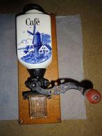 Charmant moulin à café - motif Delft - en parfait état