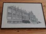 Prent Rijksnormaalschool Brugge (ingekaderd), 1960 tot 1980, Gebruikt, Ophalen of Verzenden, Prent