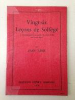 26 Leçons de Solfège - Jean Absil, Livres, Enlèvement ou Envoi