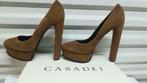 485B* Casadei - sexy shoes de luxe chêne full cuir (41), Brun, Escarpins, Casadei, Envoi
