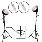 clairage studio (x2), trèpied, lampe 135w neuf, Audio, Tv en Foto, Ophalen of Verzenden, Nieuw, 175 cm of meer, Driepoot