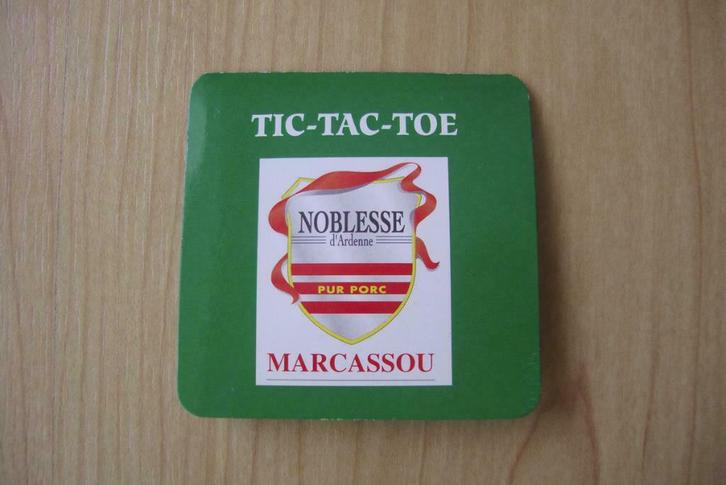 Marcassou spelletje Tic-tac-toe, Verzamelen, Merken en Reclamevoorwerpen, Gebruikt, Overige typen, Ophalen of Verzenden