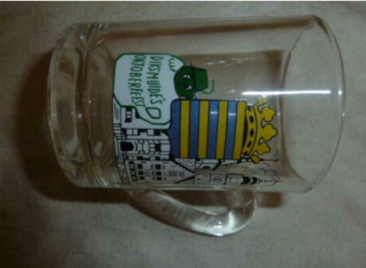 #F bier glas / mini pul DIKSMUIDE 'S OKTOBERFEEST, Verzamelen, Glas en Drinkglazen, Nieuw, Bierglas, Ophalen of Verzenden