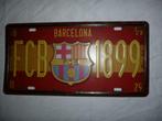 Metalen plaat retro Barcelona FCB 1899 metalen straatplaat, Ophalen of Verzenden