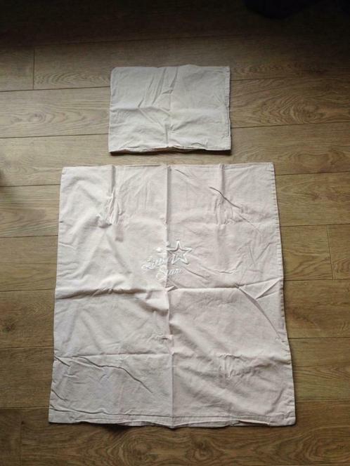 Zandkleurige donsovertrek 70x80 cm, Kinderen en Baby's, Dekens, Slaapzakjes en Inbakerproducten, Gebruikt, Ophalen of Verzenden