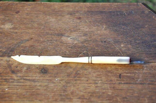 ancien porte plume et coupe papier, Verzamelen, Pennenverzamelingen, Gebruikt, Ophalen of Verzenden