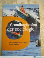 Boek handboek Grondbeginselen van de sociologie H. de Jager,, Nieuw, Ophalen of Verzenden